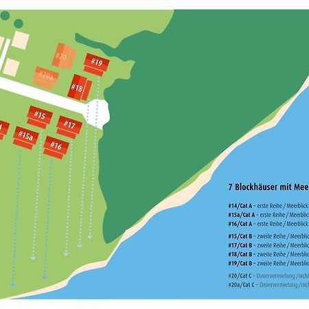 Blockhausferien Ruegen - Meerblick Sassnitz Esterno foto